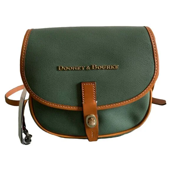 NWT DOONEY & BOURKE Sage Green Claremont Field Leather Crossbody Bag - Picture 3 of 8